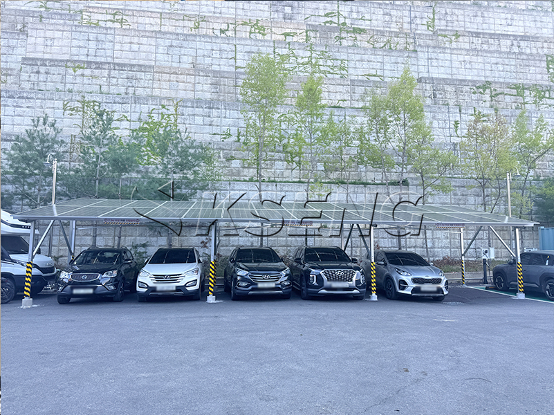 solar carport structures South Korea zonne-carportstructuren Zuid-Korea
