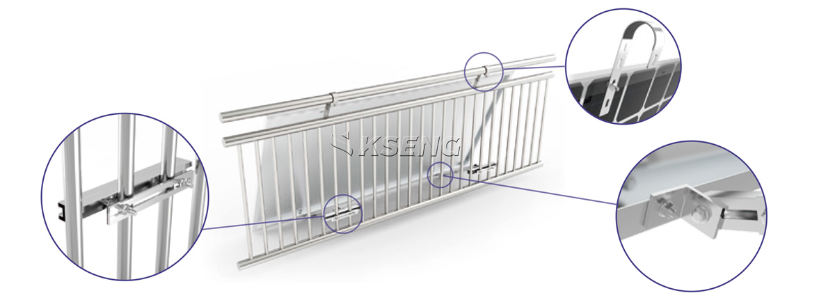 Balcony Easy Solar Bracket Balkon Easy Solar-beugel