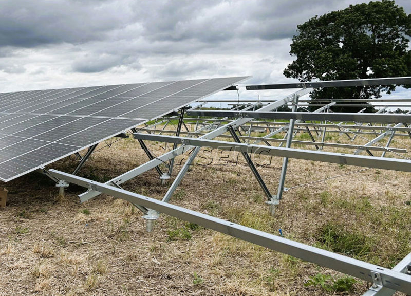 ground solar mounting system grondmontagesysteem voor zonne-energie