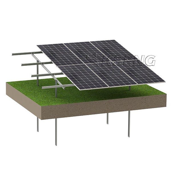 solar ground rack grondrek op zonne-energie