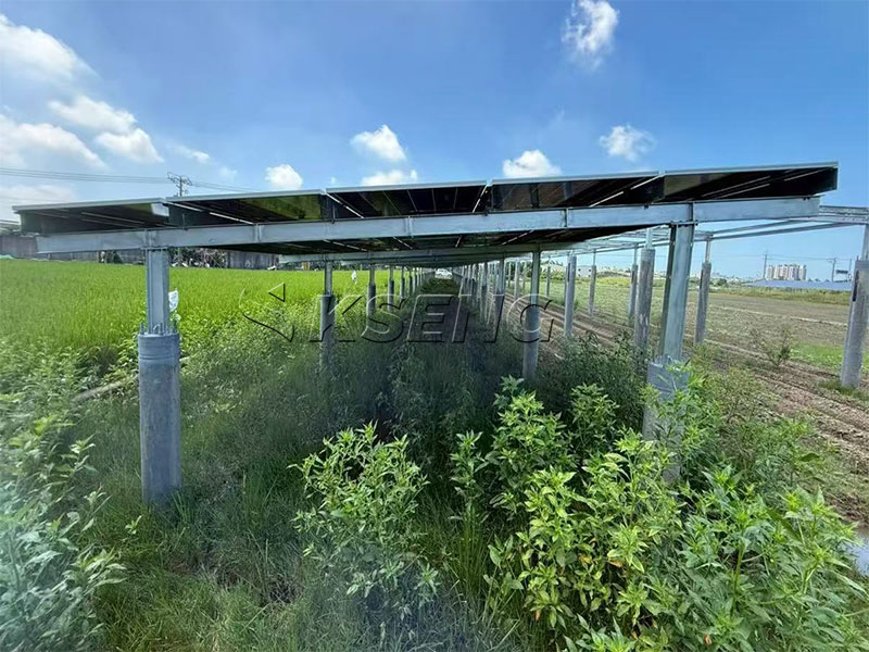 Carbon-steel-solar-ground-mount Koolstofstaal-zonne-grondmontage