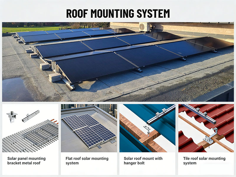 ROOF SOLAR MOUNTING SYSTEM DAK ZONNE-MONTAGESYSTEEM