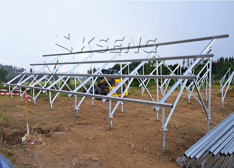 ground solar mounting system grondmontagesysteem voor zonne-energie