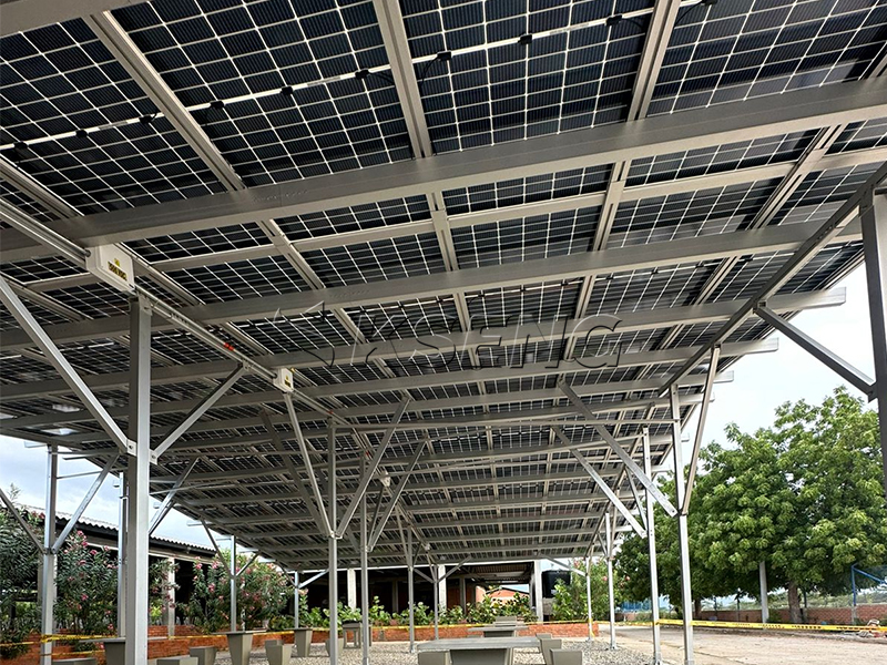 Solar carport structure manufacturer Fabrikant van zonne-carportconstructies