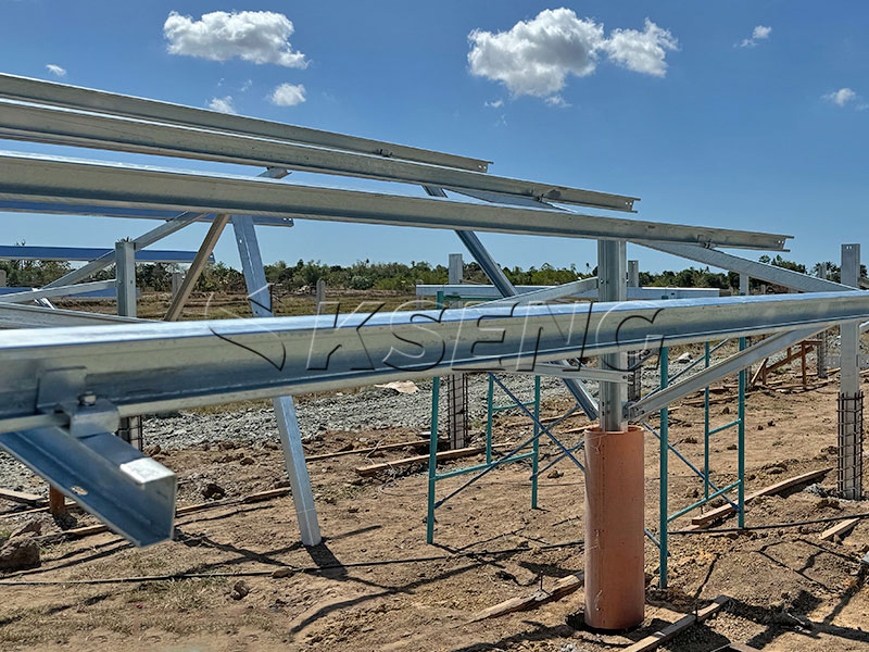 Solar Ground Racking System Op de grond gemonteerd zonnestelsel van thermisch verzinkt staal