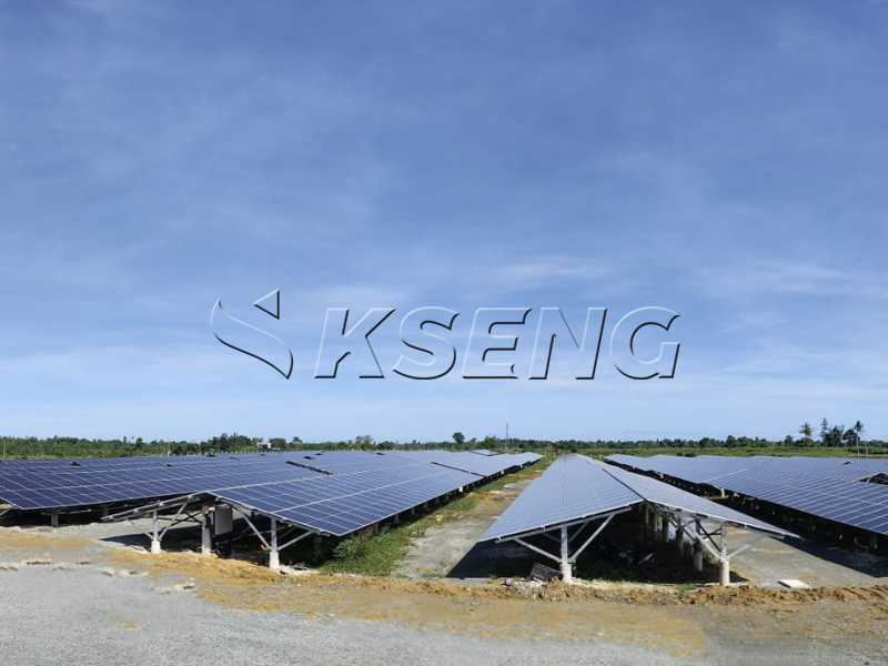 East-West PV Mounting Structure Grootschalig zonnepark met behulp van een Oost-West fotovoltaïsche montagestructuur