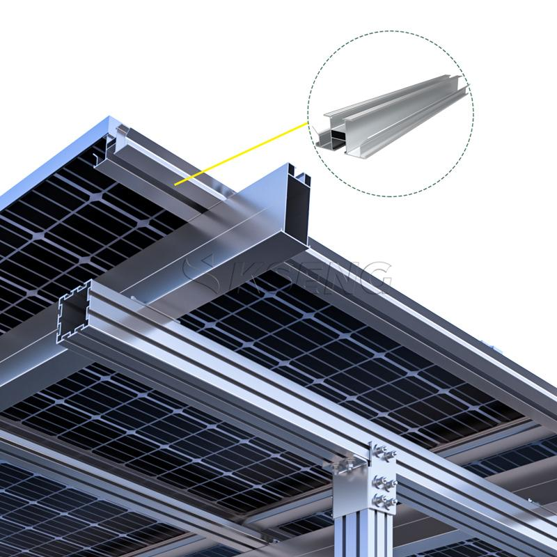 Aangepaste China groothandel waterdichte carport montagesysteem fotovoltaïsche zonne-carport