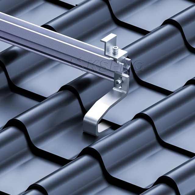 Groothandel SUS304 roestvrijstalen eenvoudige installatie dakpannenhaak voor zonne-montagesysteem