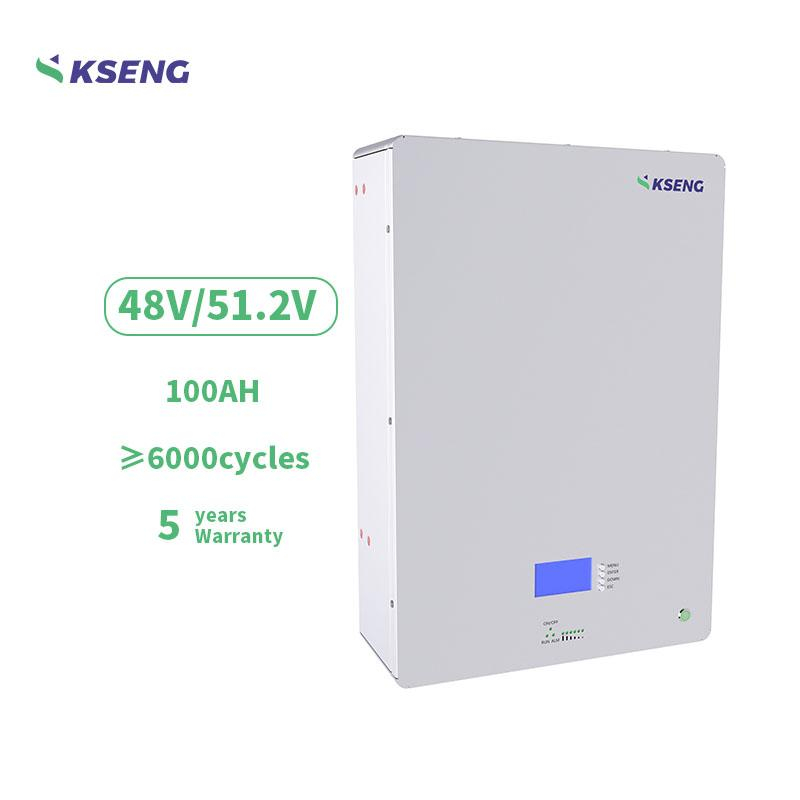 Kseng Smart BMS Powerwall Home Energieopslag Batterie 48V 100Ah 5Kwh lithiumbatterij voor zonnestelsel