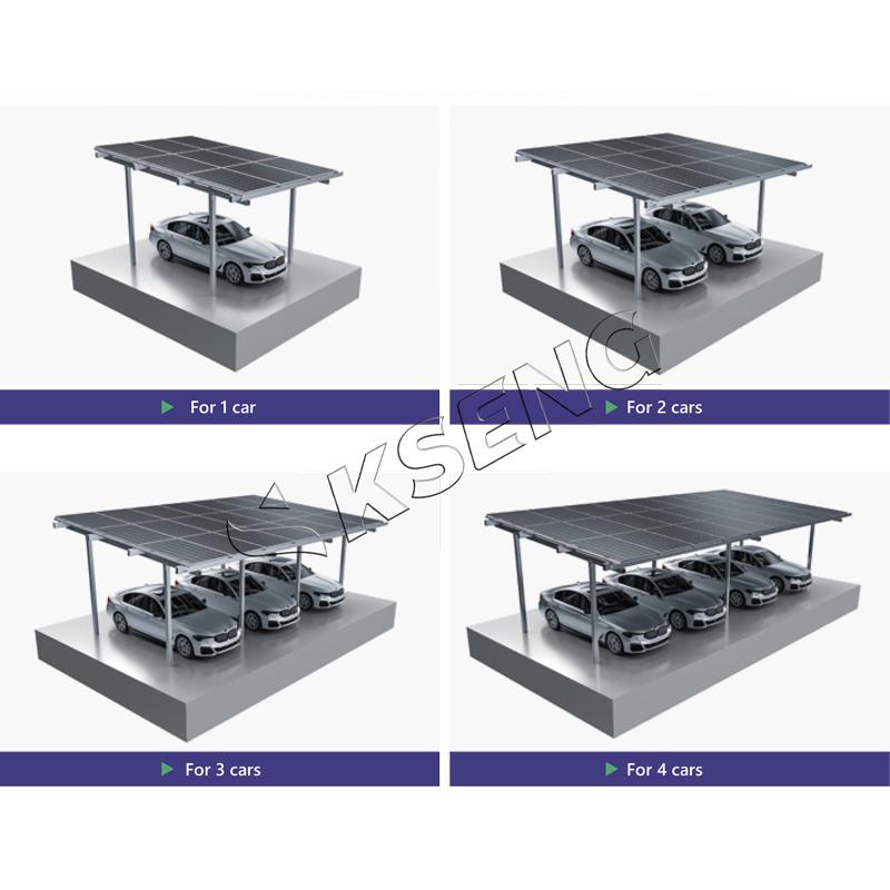 Aangepaste China groothandel waterdichte carport montagesysteem fotovoltaïsche zonne-carport