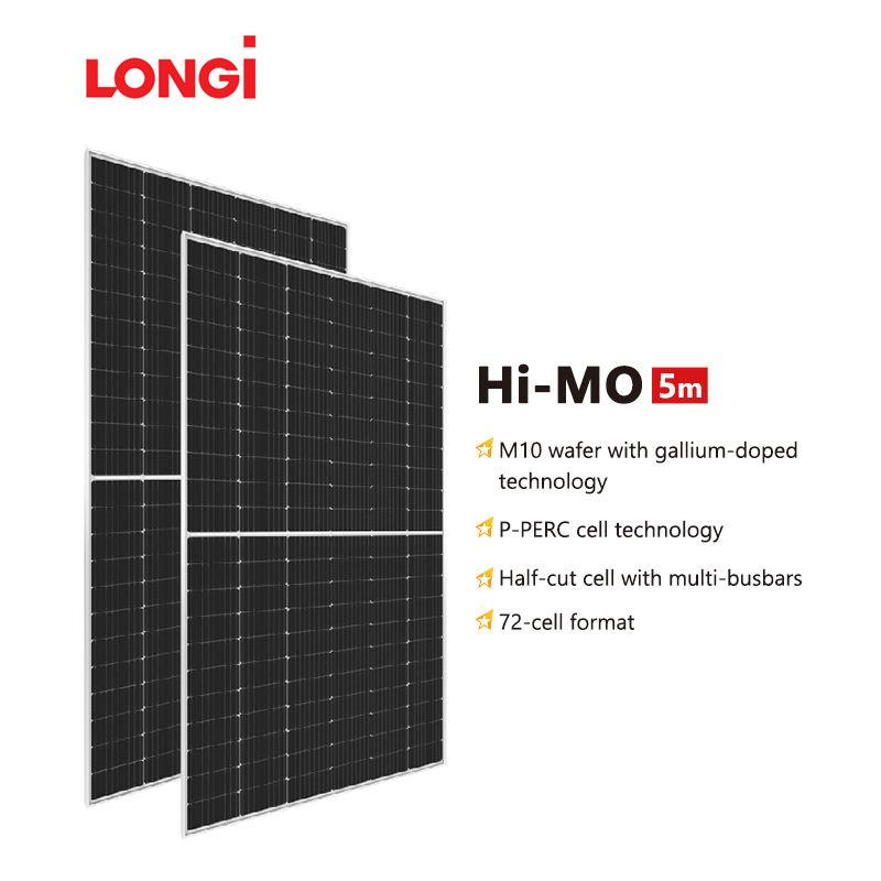 Groothandel Longi 144 Halfcel Pv Zonne-energiepaneel Enkelglas 540W 545W 550W Mono Zonnemodules