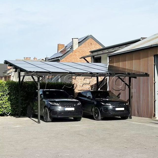 Zonne-carportstructuur Waterdicht Pv Carport-montagesysteem