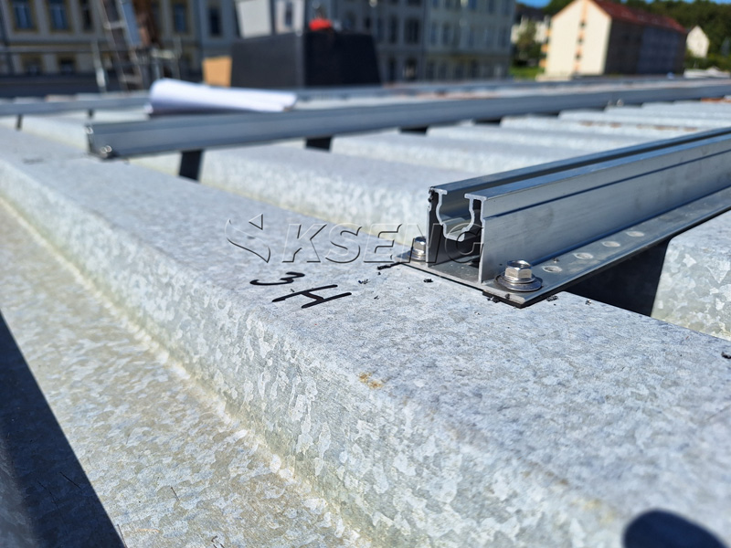 Aluminium mini-rail zonnepaneelmontage voor tinnen dak