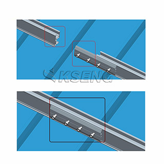 Aluminium zonnepaneelrailverbinding voor fotovoltaïsche railinstallatie