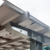 Koolstofstaal enkele cantilever waterdichte zonne-carport