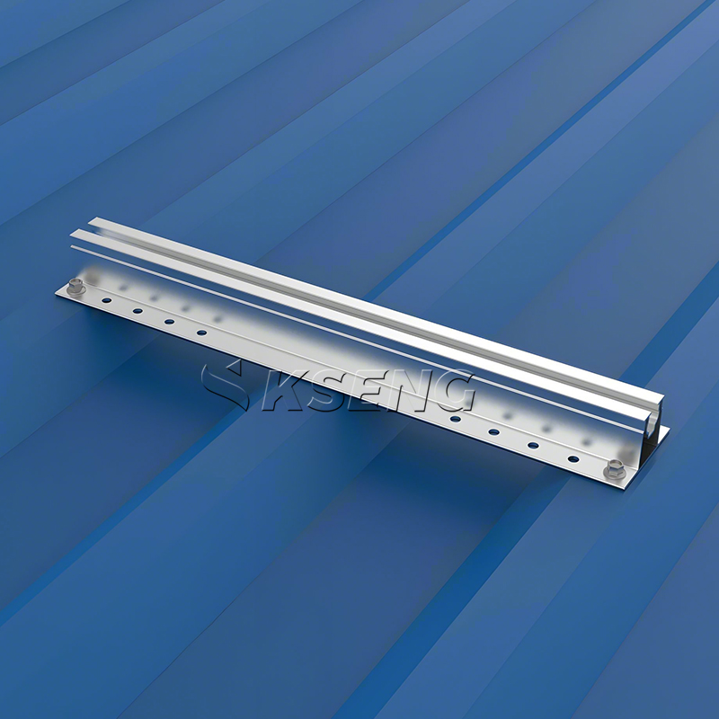 Aluminium Solar Mini Rail Kit Metalen dak PV-montagesysteem
