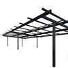 Hoogwaardige stijlvolle zwarte zonne-carport