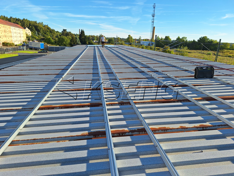 Aluminium mini-rail zonnepaneelmontage voor tinnen dak