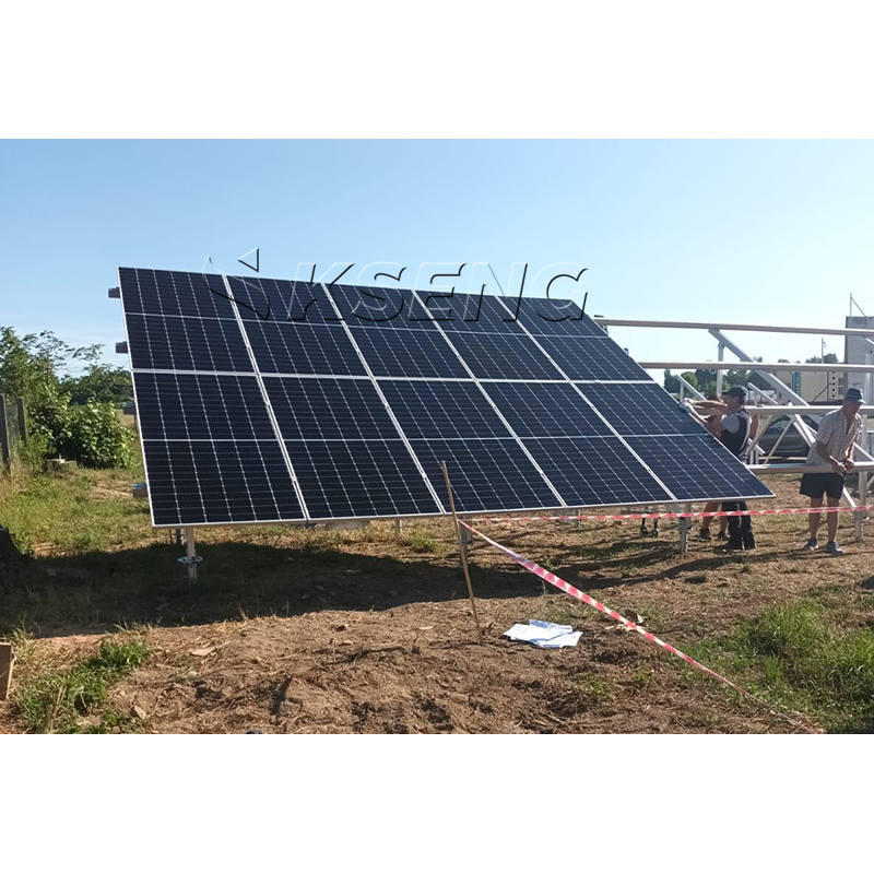 Eenvoudige installatie Voorgemonteerde aluminium Pv grondmontage rack zonne-montagesystemen