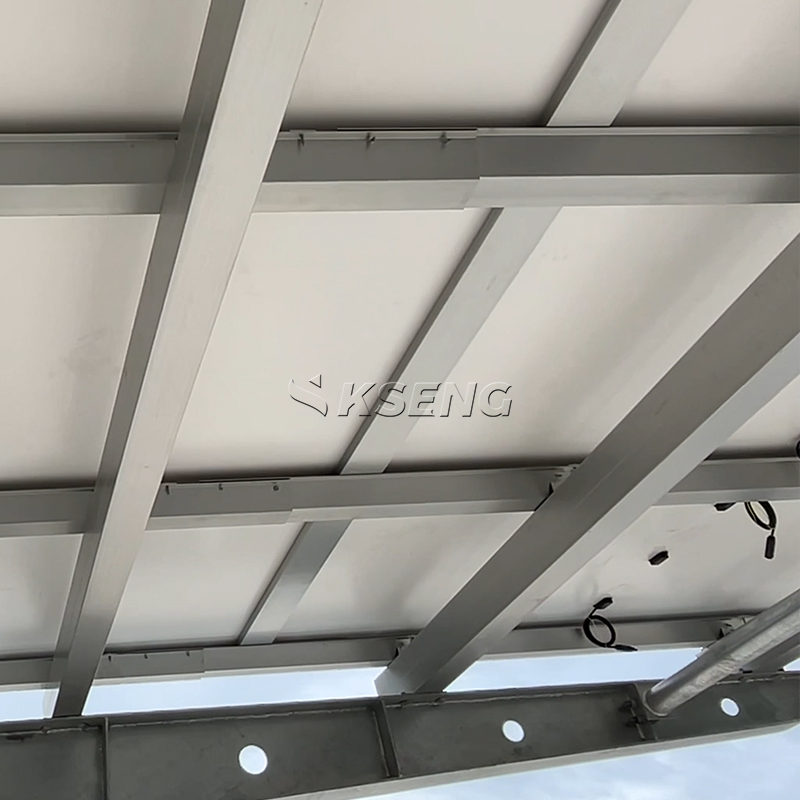 Koolstofstaal enkele cantilever waterdichte zonne-carport