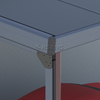 Aluminium wandgemonteerde carport op zonne-energie