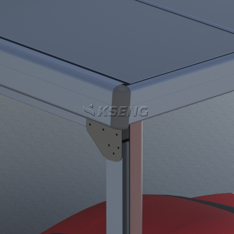 Aluminium wandgemonteerde carport op zonne-energie