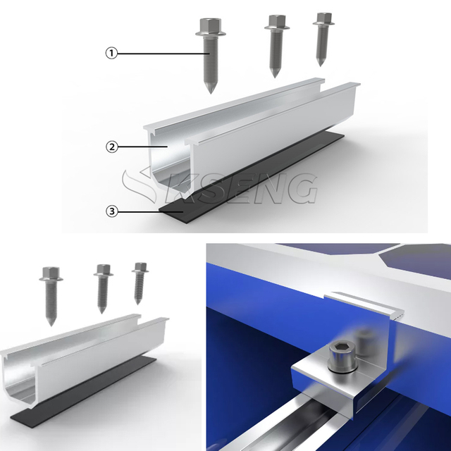 Kseng corrosiebestendig aluminium zonne-minirail