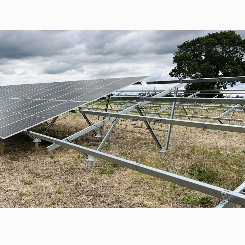 Zn-Al-Mg gecoat staal op de grond gemonteerde zonne-energiestellingen