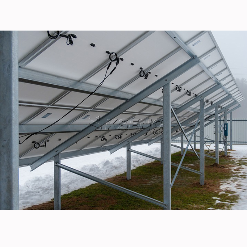 Zn-Al-Mg gecoat staal op de grond gemonteerde zonne-energiestellingen