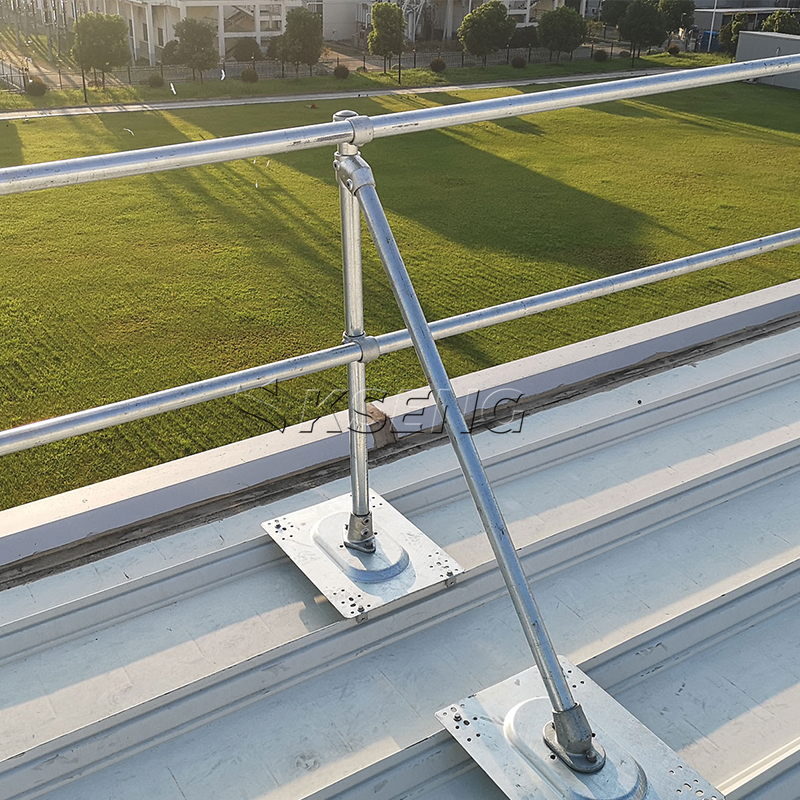 Snelle installatie thermisch verzinkt dakvangrailveiligheidssysteem