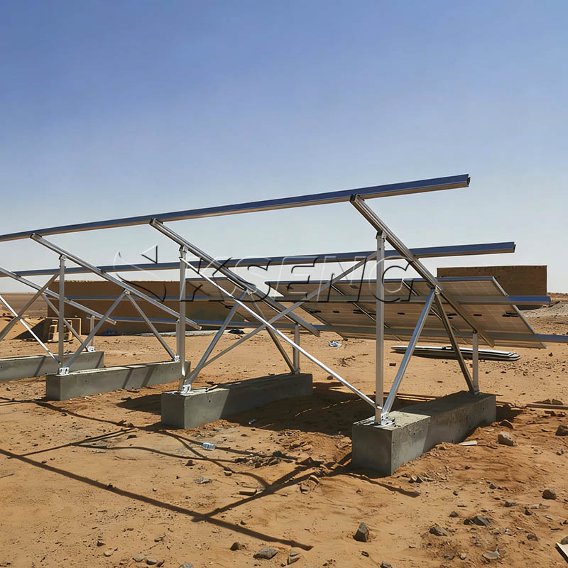 Kseng AL6005-T5 betonnen fundering zonne-montagestructuur