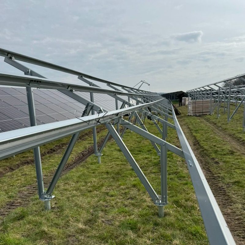 Zonne-grondmontageproject in Duitsland
