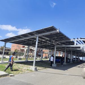 Kseng gegalvaniseerde koolstofstalen zonne-carport - Duurzaam zonne-parkeerluifelsysteem