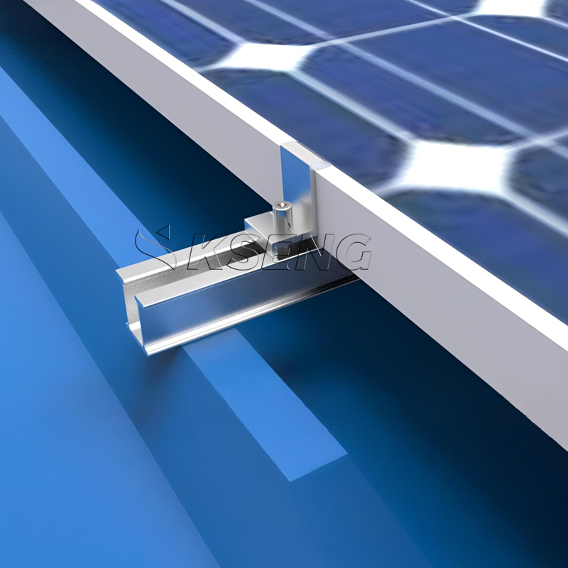 Mini Rail zonne-montagesysteem voor trapeziumvormig dak - AL6005 aluminium profiel