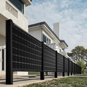 Grondverticaal montagesysteem Zonnepanelen voor tuinhek