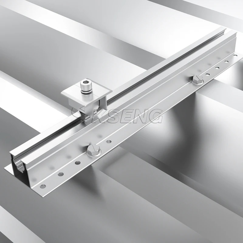 Aluminium mini-rail zonnepaneelmontage voor tinnen dak