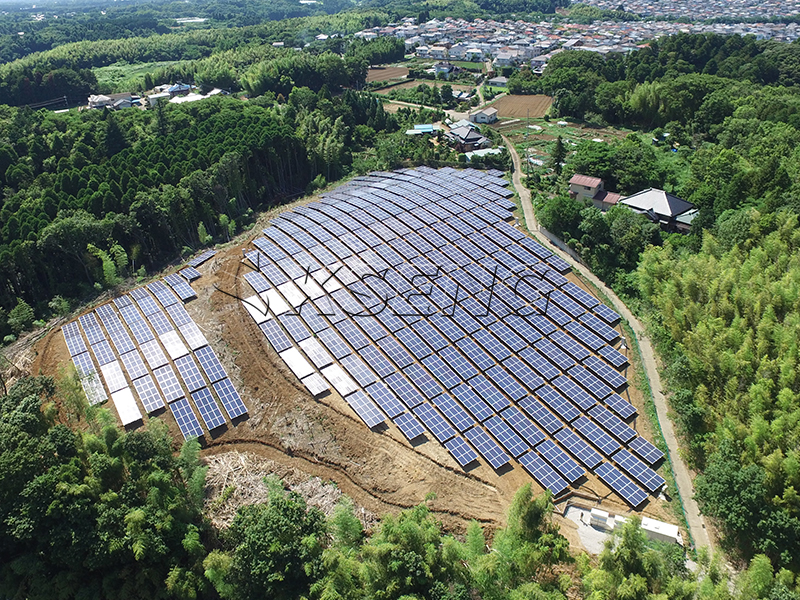 Japan Chiba-ken zonnepaneel grondmontagesysteem 1MW