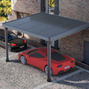 Aluminium wandgemonteerde carport op zonne-energie