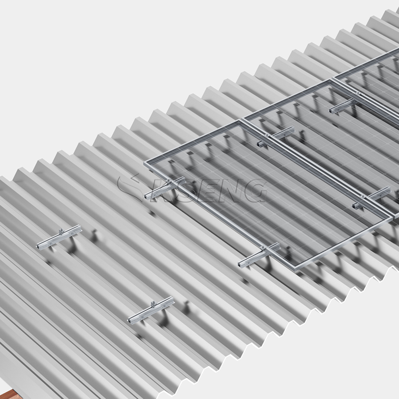 Aluminium mini-rail zonnepaneelmontage voor tinnen dak