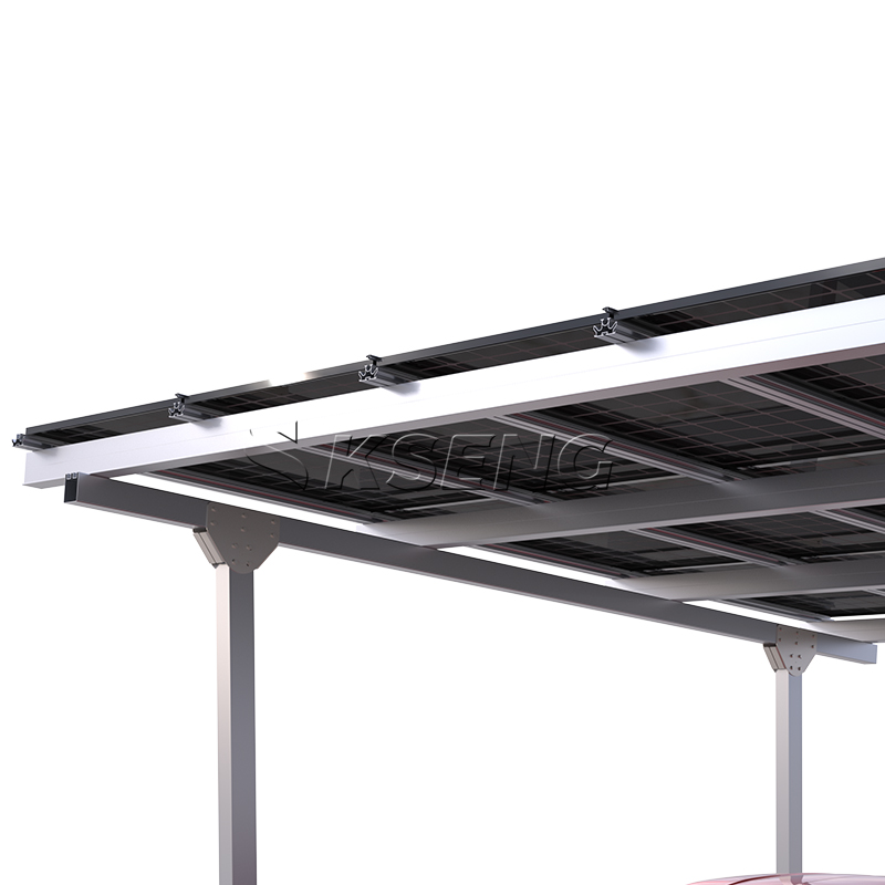 Duurzame aluminium carport op zonne-energie uit EU-voorraad met 10 jaar garantie