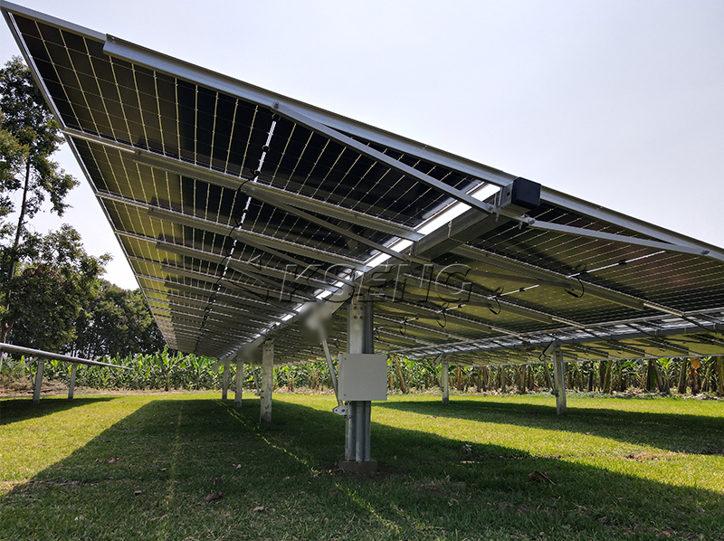 ondersteuning voor zonnepanelen op de grond