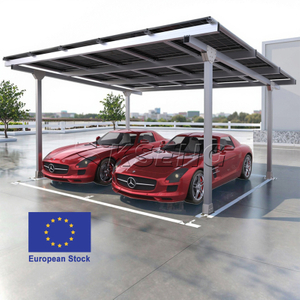 Duurzame aluminium carport op zonne-energie uit EU-voorraad met 10 jaar garantie