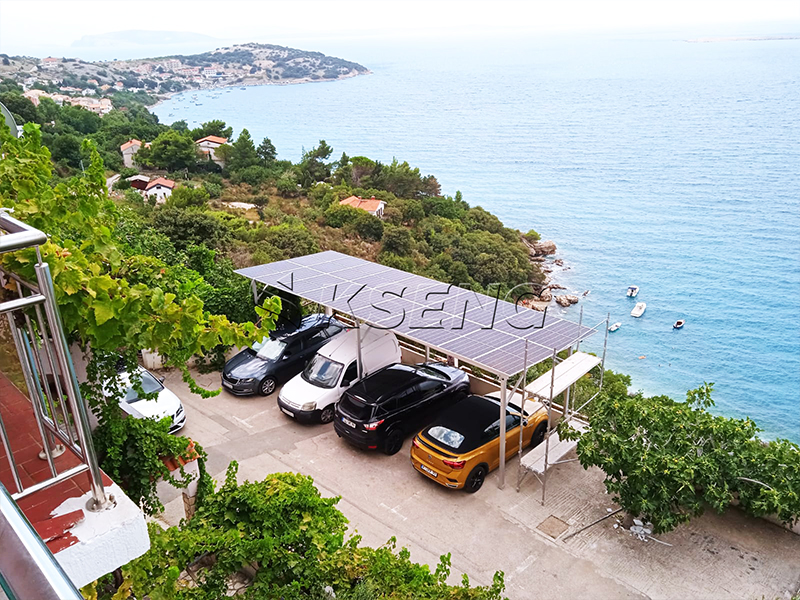 Kroatische Solar Carport Case-9KW