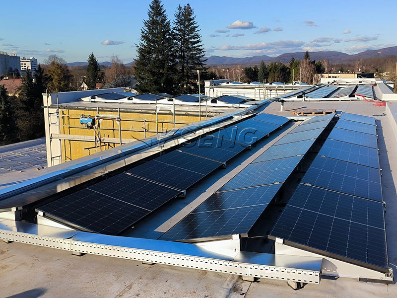 Aluminium-solar-mount-voor-platdak