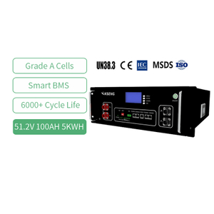 Kseng 51.2V 100Ah Lithium Ion Batterij Rack-gemonteerde 5kw 10kw 20kw 30kw Zonnestelsels Lifepo4 Batterij