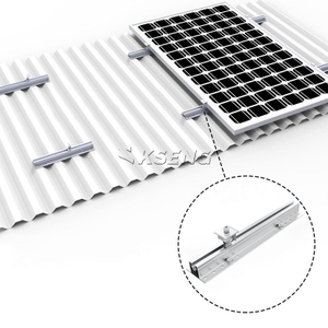 Aluminium Solar Mini Rail Kit Metalen dak PV-montagesysteem