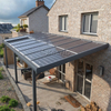 Aluminium wandgemonteerde carport op zonne-energie
