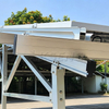 Aluminium zonne-carport montagesysteem met versterkte diagonale versteviging