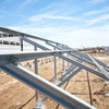 Zink aluminium magnesium koolstofstaal zonne-grondmontagesysteem voor betonnen fundering