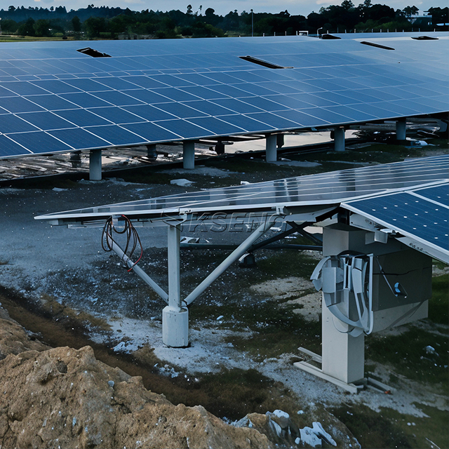 Thermisch verzinkt stalen paalgrond zonne-montagesysteem Oost-West lay-out